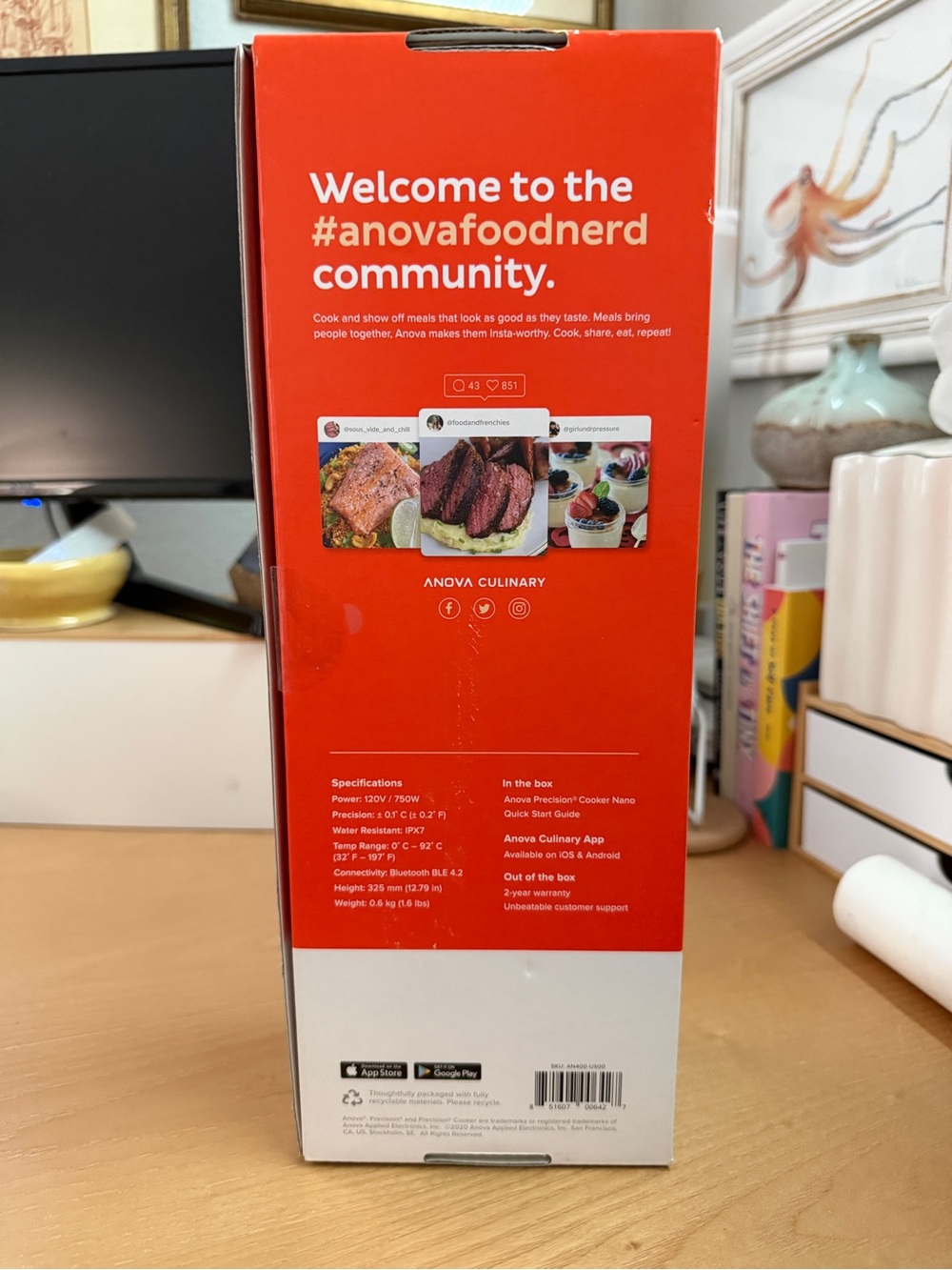 NIB Anova Precision Nano Sous Vide Cooker - Picture 3 of 5